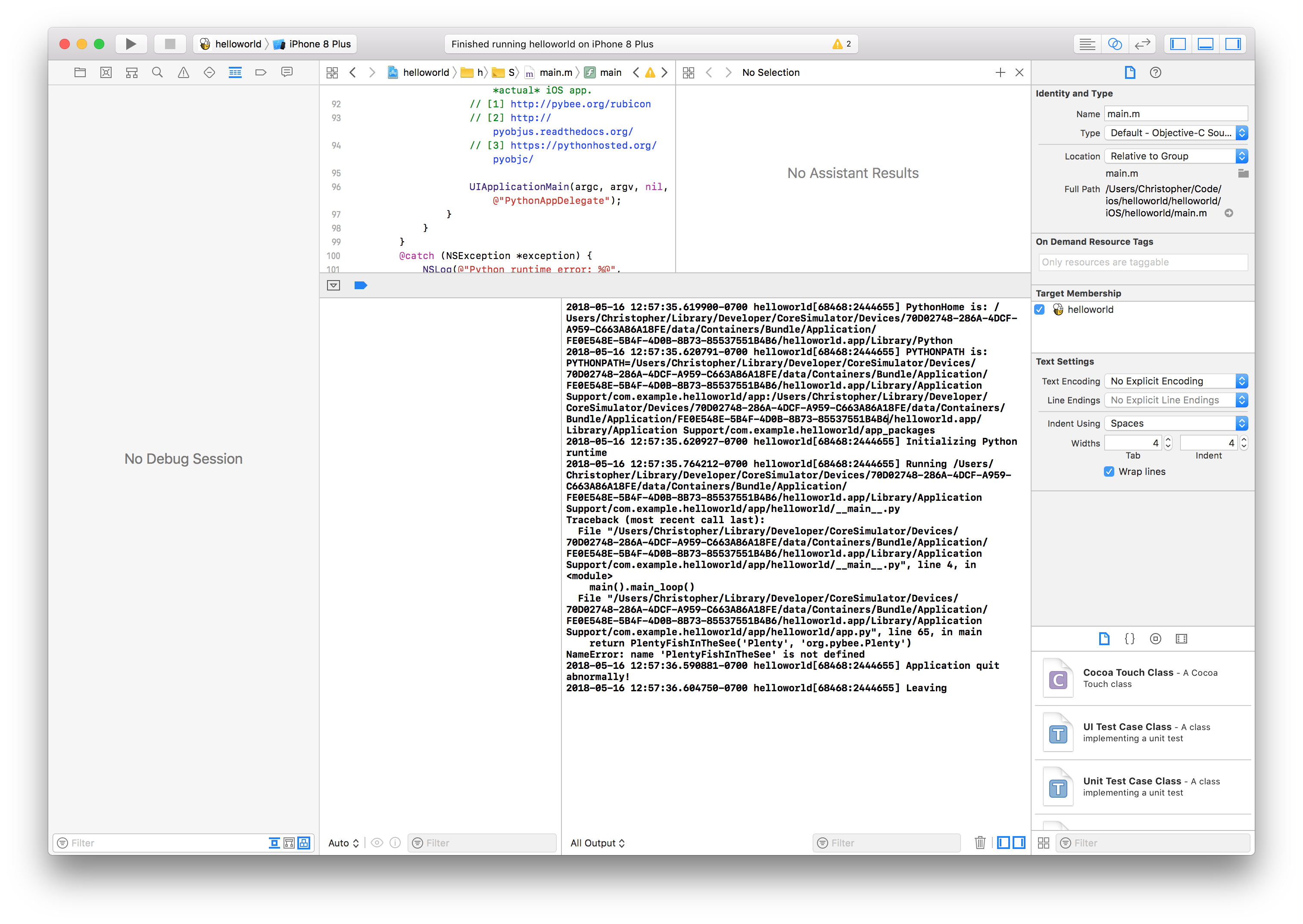 ../_images/PyStackTraceOnXCode.png